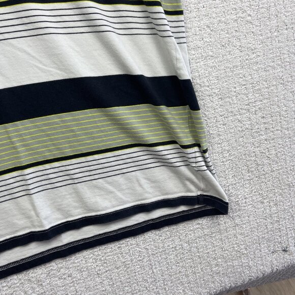 Oakley Y2K Men's Polo Shirt Green / White Striped Short Sleeve Size XL Golf - Picture 5 of 16